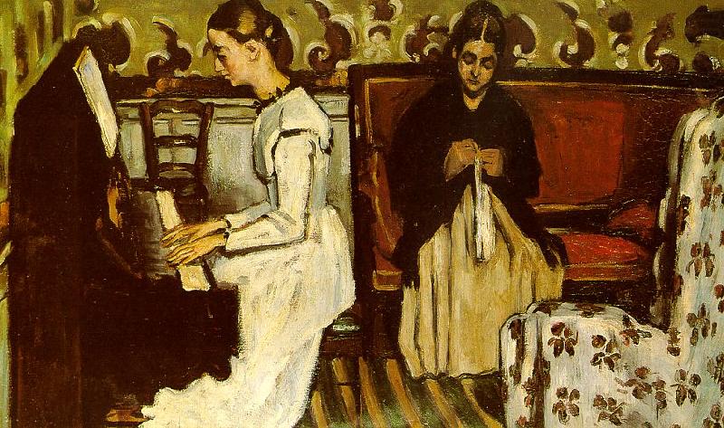 Paul Cezanne Girl at the Piano china oil painting image